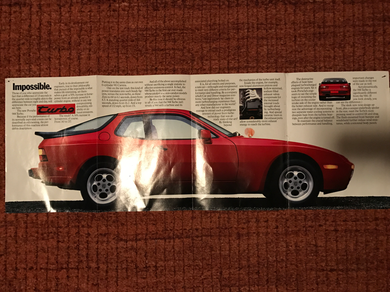 Illustration for article titled I have a 32 year old center fold advertisement from Road & Track